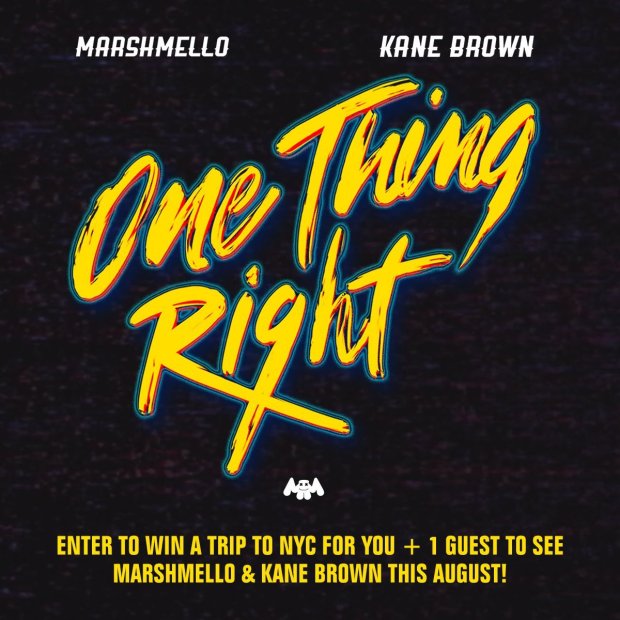 Marshmello Ft. Kane Brown – One Thing Right